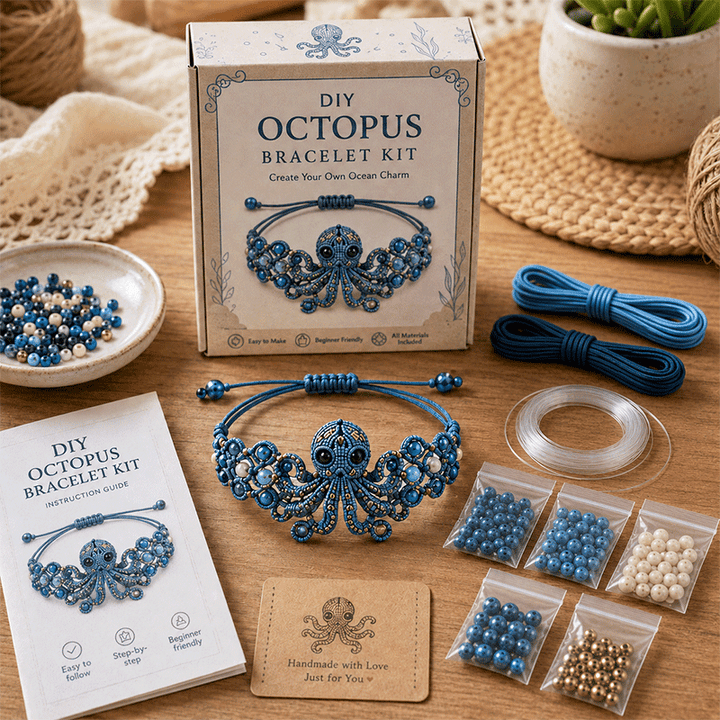DIY Beaded Bracelet Making Kit 💎✨ – Relaxing Jewelry Craft Set for Beautiful Handmade Bracelets